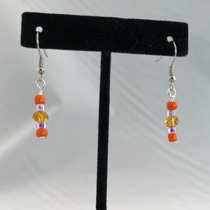 Handmade glass bead earrings